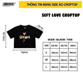 Áo Thun DKMV Croptop Self Love