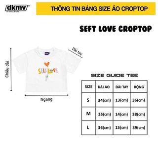 Áo Thun DKMV Croptop Self Love