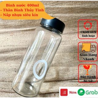 Chai đựng nước uống, sữa hạt, caphe, nước ép trái cây, chai thủy tinh 400ml...