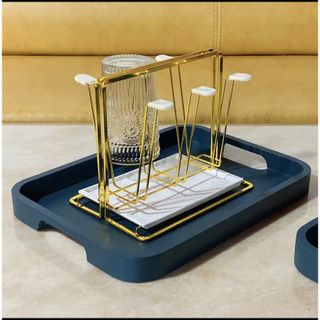 KHAY TRÀ GỖ XANH CẠNH TRÒN SANG TRỌNG CHỐNG ẨM MỐC