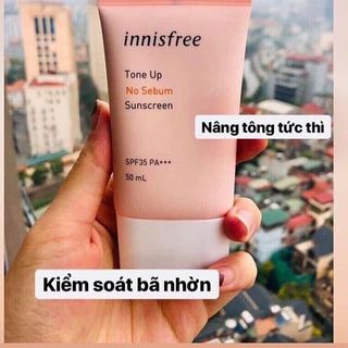 Kem chống nắng Innisfrees Tone Up No Sebum 50++