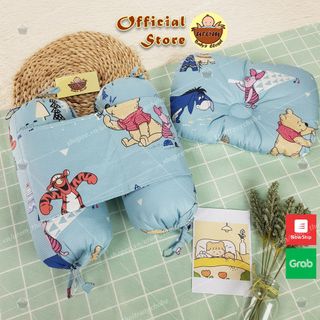 Bộ gối chặn sơ sinh cotton satin Hàn Quốc