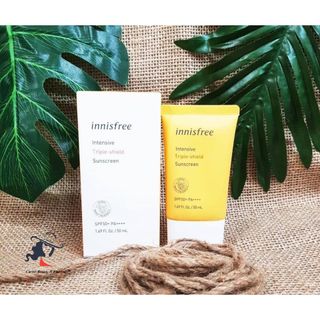 Kem chống nắng Innisfrees Vàng Intensive Triple-Shield