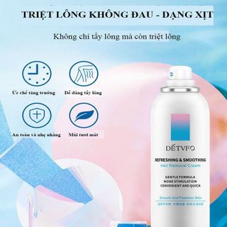 Xịt tẩy lông DETVFO 150ml