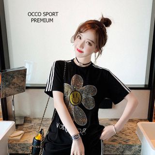 [CAO CẤP] Bộ thể thao đính đá hoa cúc TT498_HÀNG XUẤT NHẬT-HÀN