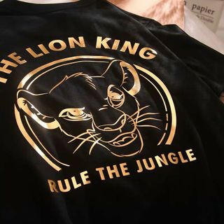Áo thun phản quang ngũ kim loại THE LION KING thời trang