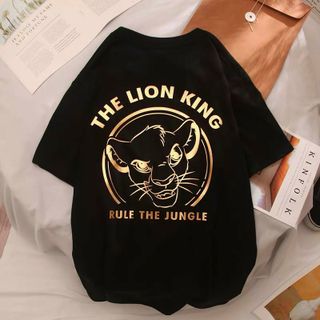 Áo thun phản quang ngũ kim loại THE LION KING thời trang