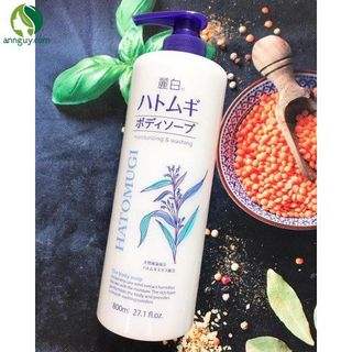 Sữa tắm trắng sáng da Hatomugi 800ml