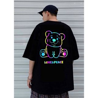 Áo thun phản quang 7 màu Gấu LOVE&PEACE giá sỉ