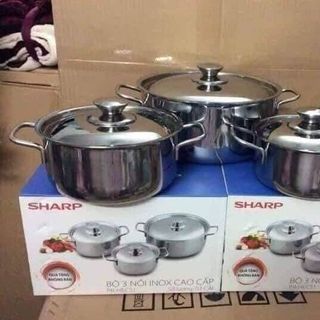 Bộ nồi Sharp 3 cái