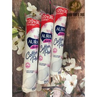 Bông Tẩy Trang Aura 150 Miếng