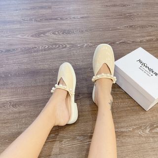 Dép sục ngọc da bóng