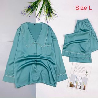 Đồ ngủ đồ mặc nhà tdqd cổ lá sen trơn chất lụa quãng châu