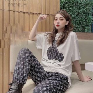 [CAO CẤP] Bộ đồ thể thao họa tiết gấu TT501_HÀNG XUẤT NHẬT-HÀN
