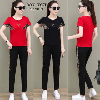 [CAO CẤP] Bộ đồ thể thao phối họa tiết TT504 [ NHẬT-HÀN QUỐC]