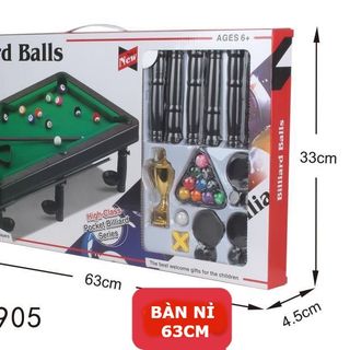 Bàn bi-a lót nỉ giải trí ( Bàn Bida lỗ Mini – Bàn bi-a lót nỉ giải trí – đủ phụ kiện )