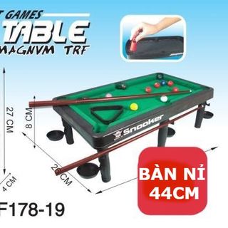 Bàn bi-a lót nỉ giải trí ( Bàn Bida lỗ Mini – Bàn bi-a lót nỉ giải trí – đủ phụ kiện )