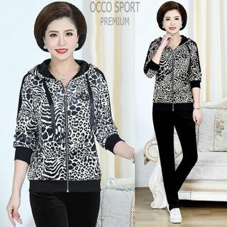 [CAO CẤP] Bộ đồ thể thao trung niên họa tiết beo TT506_HÀNG XUẤT NHẬT-HÀN