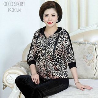 [CAO CẤP] Bộ đồ thể thao trung niên họa tiết beo TT506_HÀNG XUẤT NHẬT-HÀN
