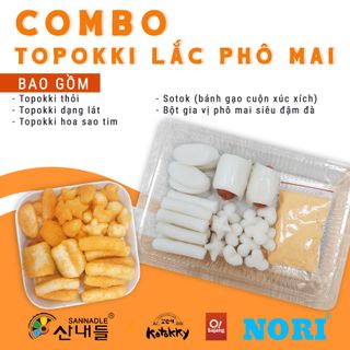 Combo bánh gạo topokki hàn quốc lắc phomai giá sỉ