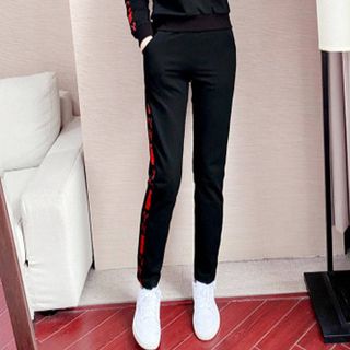 [CAO CẤP] Bộ đồ thể thao nữ phối màu sọc chữ TT509_HÀNG XUẤT NHẬT-HÀN