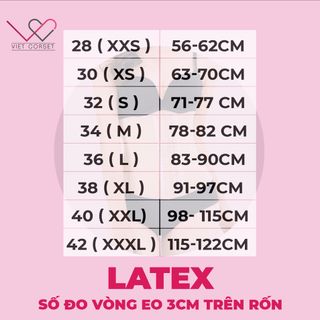 Việt Corset - Latex Nịt bụng giảm eo và nội y định hình