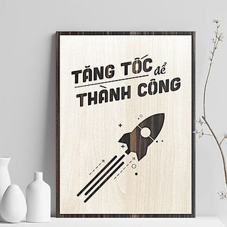 Tranh treo tường bằng Gỗ Decor treo phòng làm việc