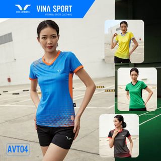 ÁO THỂ THAO CẦU LÔNG NỮ VINA AUTHENTIC AVT04 giá sỉ