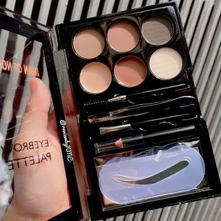Bộ Kit Chải Mày iMan EyeBrow gồm 6 ô tán mày - 4 chì cọ - khuôn mày