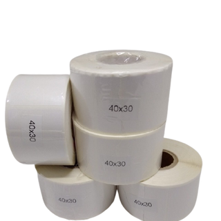 Giấy in mã vạch 1 tem 40x30mm dài 20m