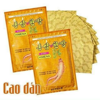 Cao Dán Hồng Sâm Himena Trị Nhức Mỏi