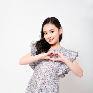 Váy thô cotton San Kids hoa nhí - VSK15