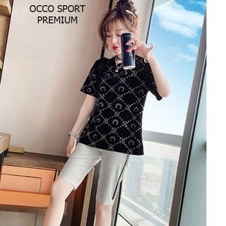 [CAO CẤP] Bộ đồ thể thao phối họa tiết sang chảnh TT514 [ NHẬT-HÀN QUỐC]