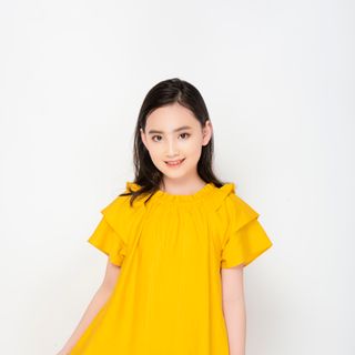 Váy suông San Kids tay bèo - VSK09