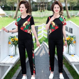 [CAO CẤP] Bộ đồ thể thao trung niên phối họa tiết 3D TT474_[THỜI TRANG TRUNG NIÊN]
