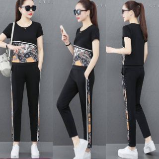 [CAO CẤP] Bộ đồ thể thao phối họa tiết độc đáo TT513 [ NHẬT-HÀN QUỐC]