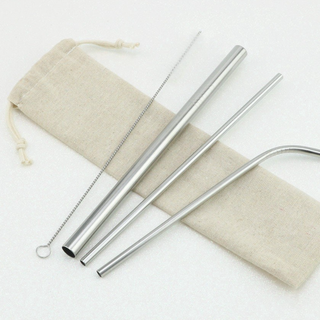 Bộ ống hút bằng inox tiện dụng