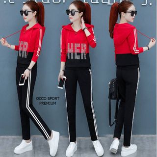 [CAO CẤP] Bộ đồ thể thao nữ chữ HER TT515_HÀNG XUẤT NHẬT-HÀN