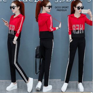 [CAO CẤP] Bộ đồ thể thao nữ chữ HER TT515_HÀNG XUẤT NHẬT-HÀN