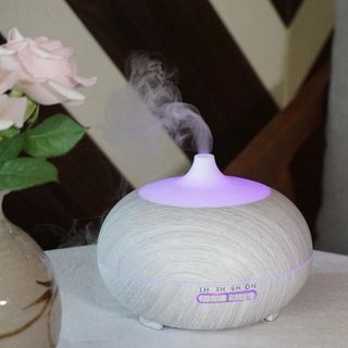 ( kèm điều khiển&gt; MÁY KHUẾCH TÁN TINH DẦU BÍ NGÔ Vân Gỗ Cao Cấp