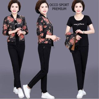 [CAO CẤP] Bộ thể thao trung niên in họa tiết TT517_[THỜI TRANG TRUNG NIÊN]