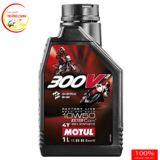 MOTUL 300V2 Factory Line 10W50 Dầu nhớt tổng hợp xe máy xe số mô tô PKL