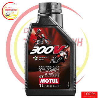MOTUL 300V2 Factory Line 10W50 Dầu nhớt tổng hợp xe máy xe số mô tô PKL