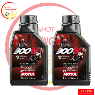 MOTUL 300V2 Factory Line 10W50 Dầu nhớt tổng hợp xe máy xe số mô tô PKL