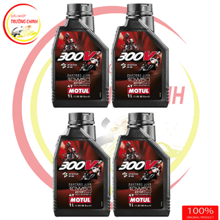 MOTUL 300V2 Factory Line 10W50 Dầu nhớt tổng hợp xe máy xe số mô tô PKL