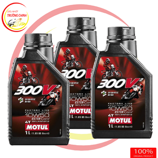 MOTUL 300V2 Factory Line 10W50 Dầu nhớt tổng hợp xe máy xe số mô tô PKL