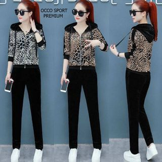 [CAO CẤP] Bộ đồ thể thao nữ họa tiết TT510_HÀNG XUẤT NHẬT-HÀN