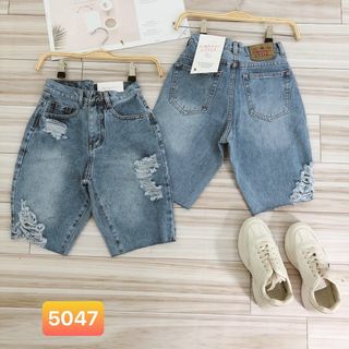 Quần short ngố jean nữ rách xước Ms5047 giá sỉ