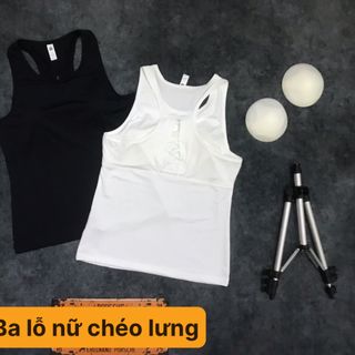 ÁO THỂ THAO NỮ BA LỖ CÓ MÚT