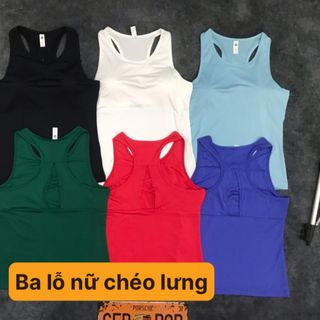 ÁO THỂ THAO NỮ BA LỖ CÓ MÚT